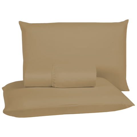 Roupa de Cama King Size 400 Fios 3 Peças Hotel Pousada Macio Acetinado:avela