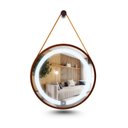 Ver imagem 2 de Espelho Redondo Iluminado 40cm com Alça Touch 2 Leds com Alça Adnet Reduna