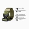 Cinto Verde Tático Militar Reforçado Fivela de Metal com Engate e Desengate Rápido Ajustável - 3