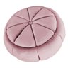 Puff Da Vinci 65 cm Suede SLK Decor Turqueza Amara Rosa Claro - 3