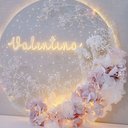 Ver imagem 1 de Porta Maternidade Floral Iluminada