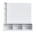 Ver imagem 4 de Estante Home e Theater para TV até 50 Polegadas com Nicho 4 Prateleiras 