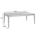 Ver imagem 3 de Mesa de Jantar Retangular 210x100cm Cedry Madeira Liptus Castanho Claro - Sallar Home