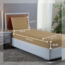 Ver imagem 3 de Roupa de Cama Solteiro 400 Fios 2 Peças Hotel Pousada Macio Acetinado:avela