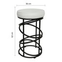 Ver imagem 3 de Banqueta Para Cozinha com Almofada no Assento Londres