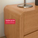 Ver imagem 5 de Mesa de Cabeceira 2 Gavetas Easy Like Amendoa Clean
