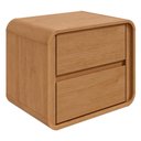 Ver imagem 2 de Mesa de Cabeceira 2 Gavetas Easy Like Amendoa Clean