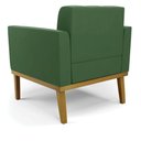 Ver imagem 2 de Poltrona Base de Madeira Fixa Castanho Elisa Suede D03 - D\'rossi Cor Verde