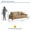 Ver imagem 3 de Sofá 4 Lugares 240cm com Almofadas Milão