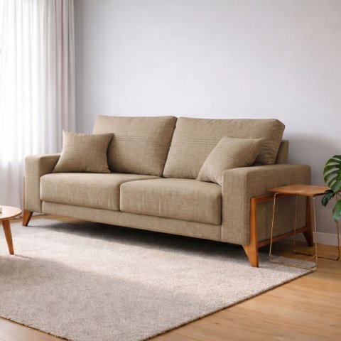 Sofá 4 Lugares 240cm com Almofadas Milão
