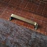 Puxador Duplo Milano148mm Bronze Antigo Porta Pivotante Correr Passagem Madeira Vidro Rústico - 7