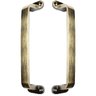 Puxador Duplo Milano148mm Bronze Antigo Porta Pivotante Correr Passagem Madeira Vidro Rústico - 3