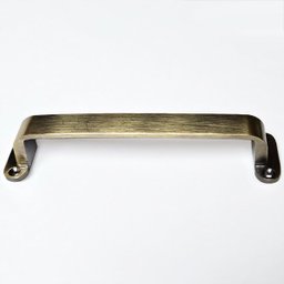 Puxador Duplo Milano148mm Bronze Antigo Porta Pivotante Correr Passagem Madeira Vidro Rústico - 4