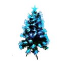 Ver imagem 2 de Árvore de Natal Fibra Óptica Colorida 90cm Bivolt S090