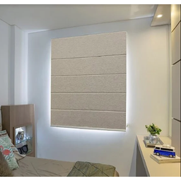 Persiana Cortina Romana 1,30l X1,40a Veda Luz 100% Branco - 3