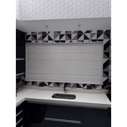 Persiana Cortina Romana 1,30l X1,40a Veda Luz 100% Branco - 4