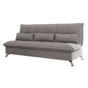 Ver imagem 2 de Sofá Cama para Sala de Estar Veludo Condessa Slim Cinza Castor