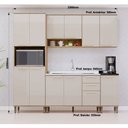 Ver imagem 5 de Cozinha Modulada Compacta 5 Peças sem Tampos e sem Pia Isis Luciane Móveis