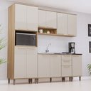 Ver imagem 1 de Cozinha Modulada Compacta 5 Peças sem Tampos e sem Pia Isis Luciane Móveis