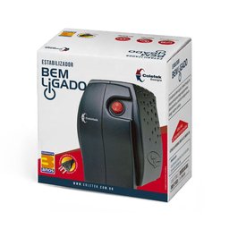 Estabilizador 300va Coletek, Entrada Bivolt Manual, Saída 115v, 4 Tomadas, Preto Es-300va - 3