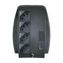 Ver imagem 4 de Estabilizador 300va Coletek, Entrada Bivolt Manual, Saída 115v, 4 Tomadas, Preto Es-300va