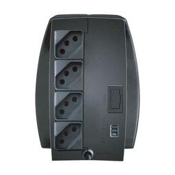 Estabilizador 300va Coletek, Entrada Bivolt Manual, Saída 115v, 4 Tomadas, Preto Es-300va - 4