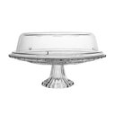 Ver imagem 2 de Prato P/ Bolo Lyor de Vidro C/ Pé e Tampa de Plástico Angel