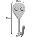 Ver imagem 5 de Cabide Gancho Parede para Pendurar de Banheiro Cromado Arm