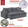 Sofá 3 Lugares Retrátil 240cm com Almofadas M145 - 5
