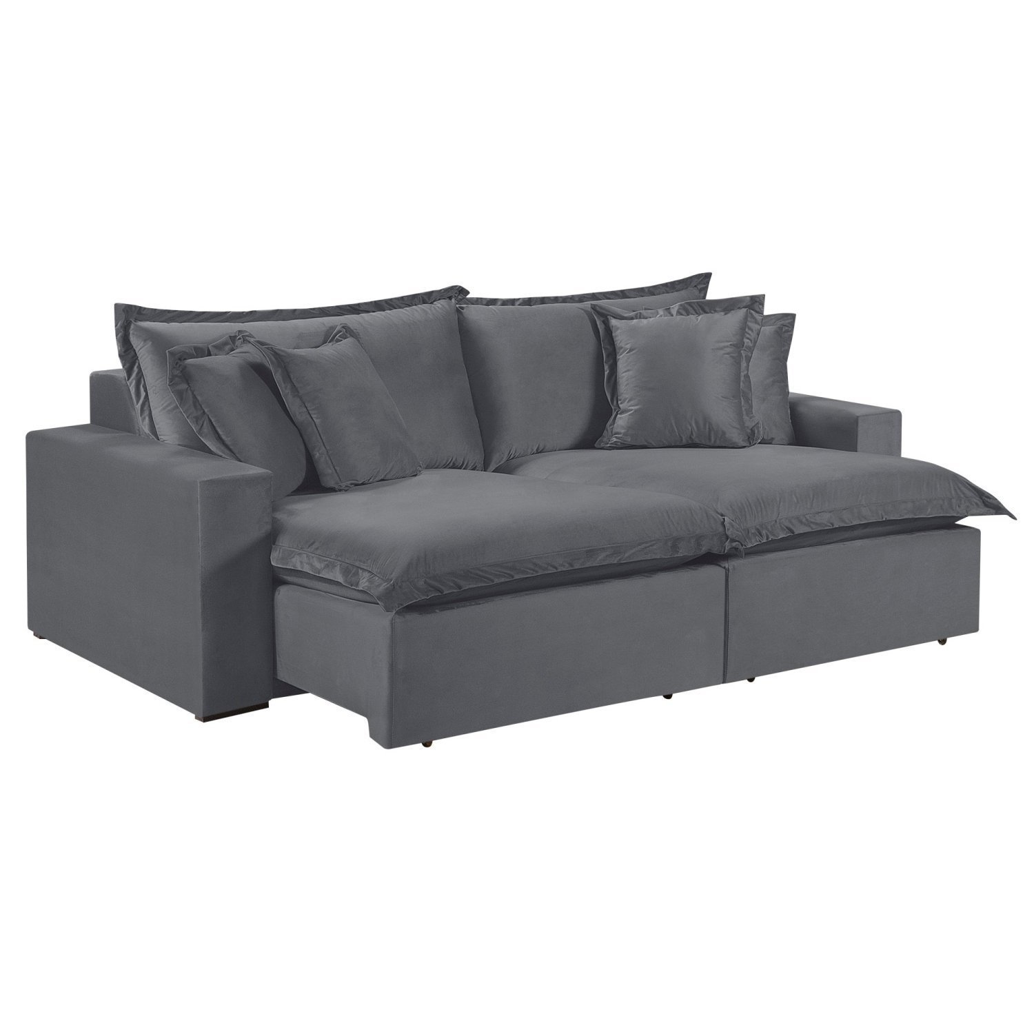 Sofá 3 Lugares Retrátil 240cm com Almofadas M145 - 2