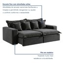 Ver imagem 4 de Sofá 4 Lugares Retrátil 280cm com Almofadas Lisboa