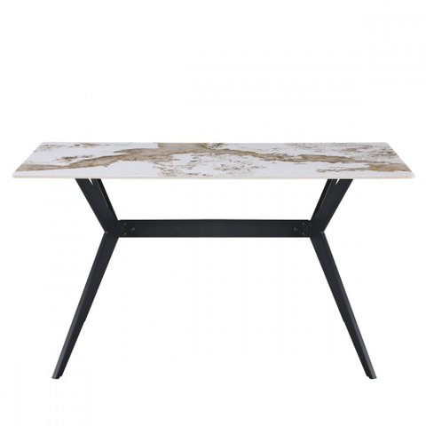Kit Mesa de Jantar Tampo de Granito com 4 Cadeiras 140cm Caemmun