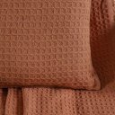Ver imagem 5 de Capa de Almofada Decorativa Waffle 100% Algodão 45x45cm Terracota