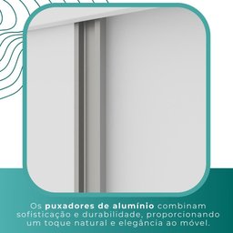 Guarda Roupa Solteiro 100% Mdf 2 Portas de Correr 3 Gavetas com Espelho Portugal - Mais Móveis - 6