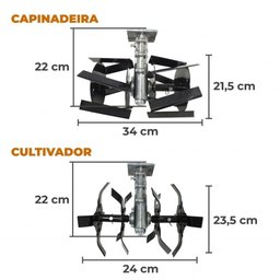 Roçadeira Costal Multifunções Á Gasolina Vulcan Vrc430 2t 43cc Alta Potência e Performance - 11