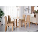 Ver imagem 5 de Kit 2 Cadeiras Sala Jantar Maia 2 Un Nature/Suede Chumbo - Cimol