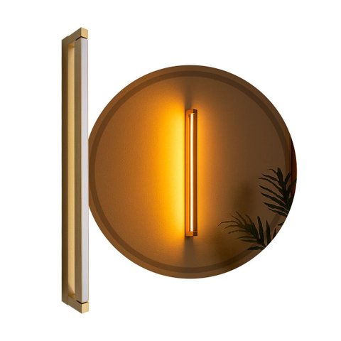 Arandela Lines Spotline Led 11w com Interruptor 3000k Bivolt 58cm St3254 - Dourado