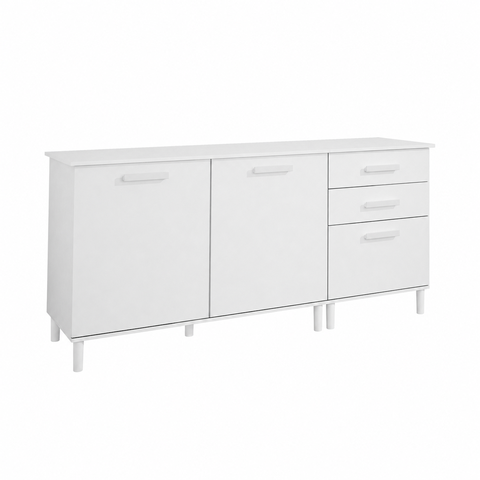 Balcão Buffet Dubai 2 Portas 3 Gavetas Branco Formimóveis