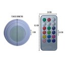 Ver imagem 2 de Kit 3 Luminárias Lâmpadas Redondas Adesivas a Pilhas Rgb