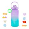 Garrafa Squeeze Água Galão 2l Adesivos 3d:tampa Lilás - 6