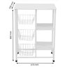 Fruteira e Suporte Microondas Bebedouro Cor: Branco - 2