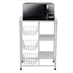 Fruteira e Suporte Microondas Bebedouro Cor: Branco - 3