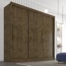 Guarda Roupa Casal 3 Portas 4 Gavetas Seul Sallêto Móveis - 1