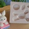 Molde Silicone Coelho da Páscoa Deitado - 1