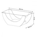 Ver imagem 3 de Mesa de Centro Onda com Tampo de Vidro Cinamomo - Pnr Móveis