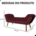 Ver imagem 6 de Recamier Sofá Divã Namoradeira Sienna 140cm Casal Suede