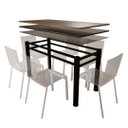 Ver imagem 2 de Base Para Mesa De Vidro Jantar 6 Lugares Preta Retangular