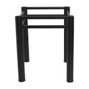 Ver imagem 6 de Base Para Mesa De Vidro Jantar 6 Lugares Preta Retangular