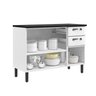 Balcão Cozinha em Aço 3 Portas e 2 Gavetas 120cm com Tampo New Premium Itatiaia  - 5