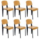 Ver imagem 1 de Kit 6 cadeiras Standard madeira cozinha jantar nordico escandinavo Jean Prouve